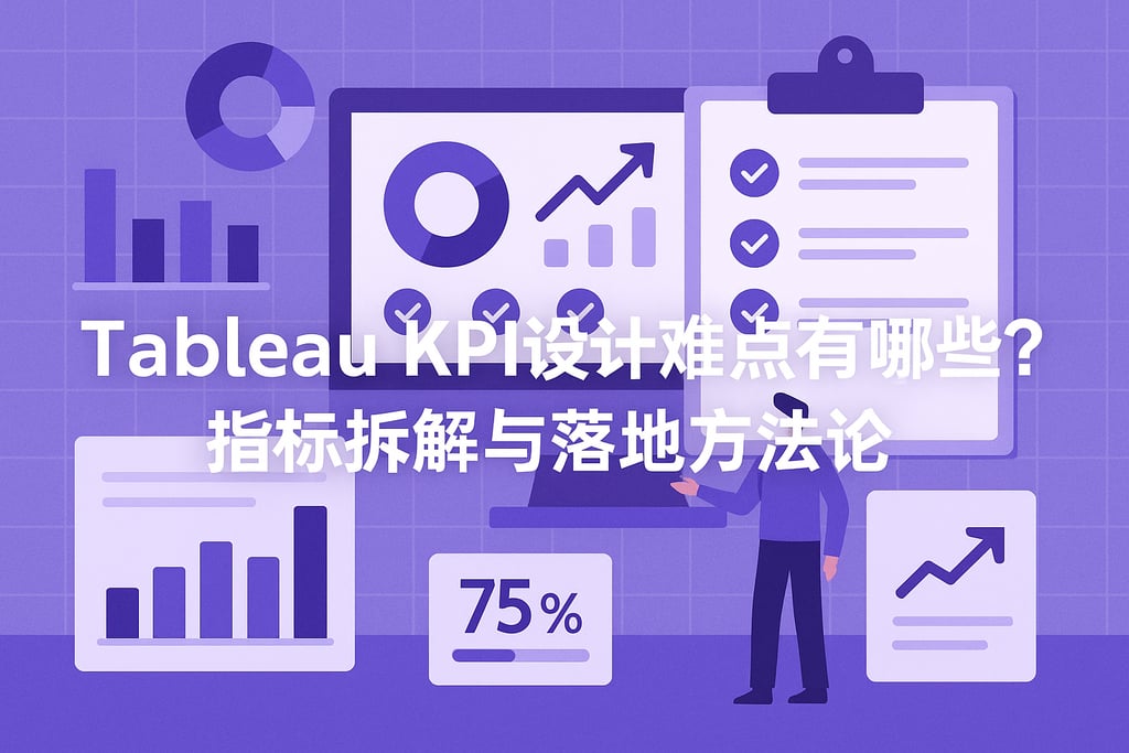 Tableau KPI设计难点有哪些？指标拆解与落地方法论